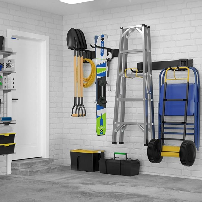 32 Inches Garage Storage, Garage Organization, Wall Mount Garden Tool Organizer - Image 7