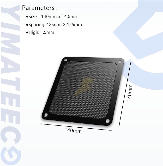 Dust Filter PC 140mm for Computer Cooler Fan/PSU/Routers Computer Fan Filter - Image 6