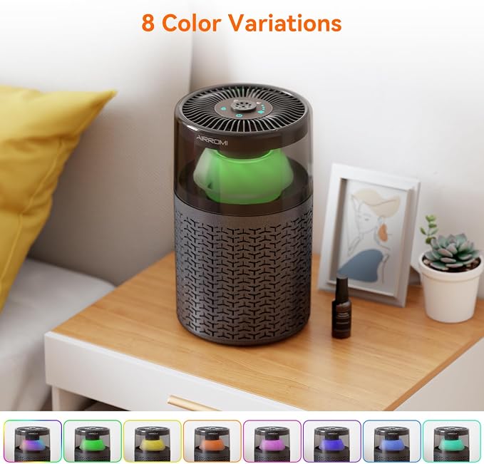 AIRROMI Air Purifiers for Bedroom Home, Activated Carbon Filter Cleaner - Image 2