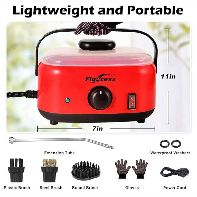 Handheld Steam Cleaner, 2500W High Temperature High Pressure Steam Cleaner - Image 7