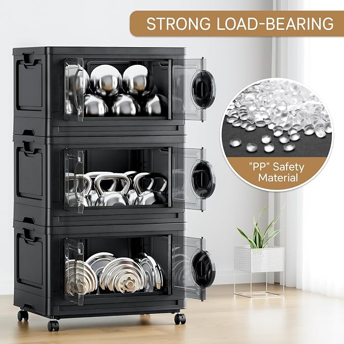JEKO&JEKO 332Qt Lockable Stackable Storage Bins - Image 5