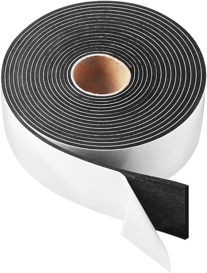 High Density Foam Tape, 2 Inch Wide x 1/8 Inch Thick Door Insulation Tape by YIJUHOU