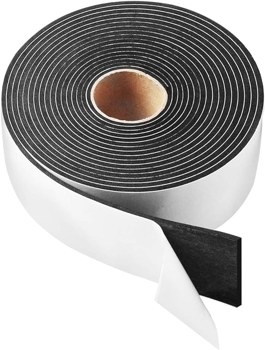 High Density Foam Tape, 2 Inch Wide x 1/8 Inch Thick Door Insulation Tape by YIJUHOU