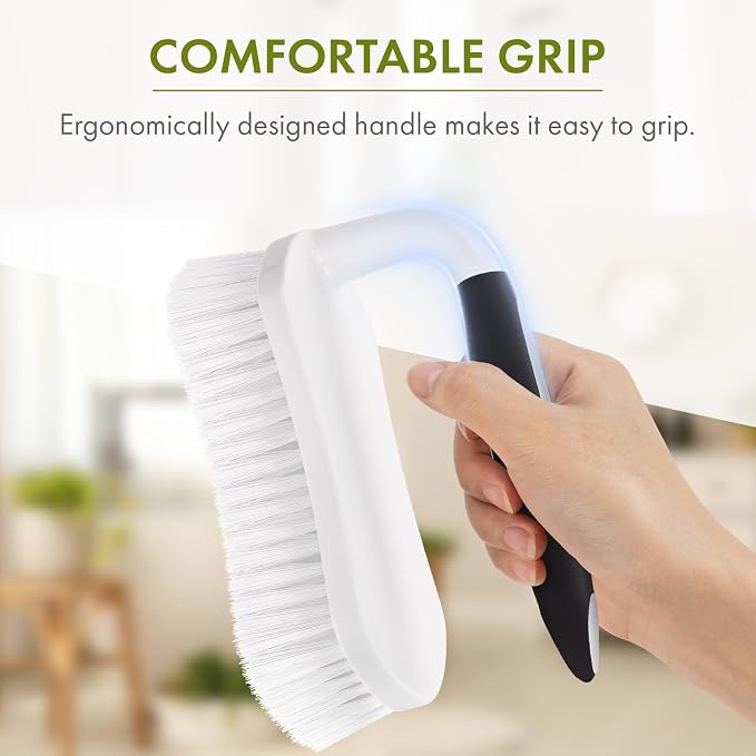 Amazer Scrub Brush for Cleaning Comfort Grip Shower Scrubber Stiff Bristles - Image 5