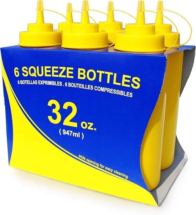 New Star Foodservice 533739 Plastic Squeeze Bottles by NewStarFoodservice