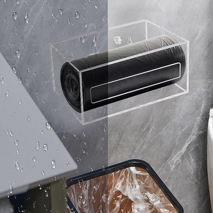 Trash Bag Organizer Dispenser, Acrylic Garbage Bag Holder Dispenser, Trash Bag - Image 2