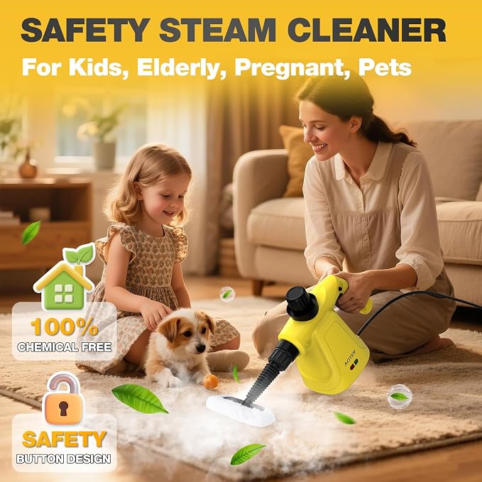 Pressurized Handheld Steam Cleaner, Portable Multi-Surface Cleaner - Image 6