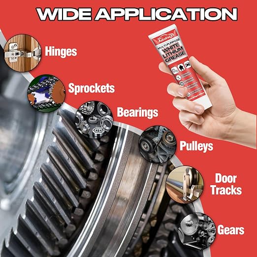 AstraVox White Lithium Grease, and Garage Doors, Industrial, and Household Use - Image 5