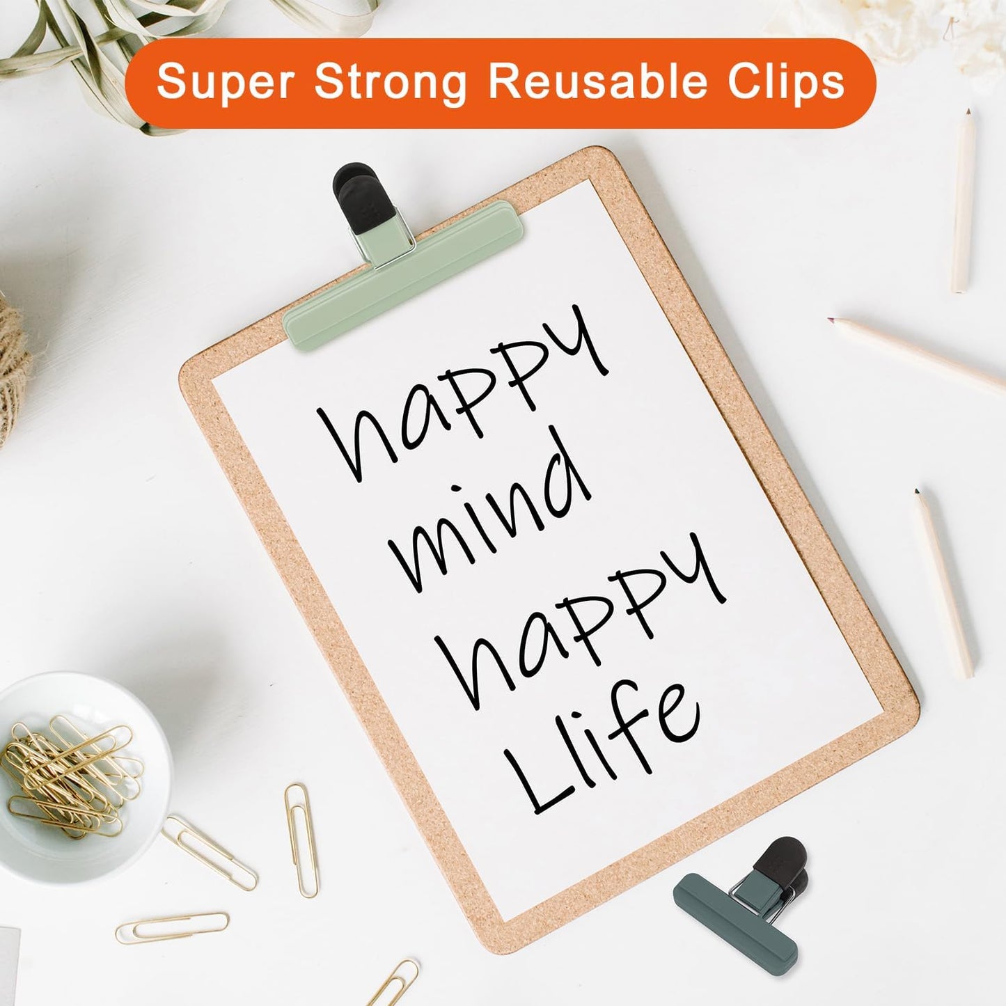 Chip Clips, 8 Pack Food Clips, Upgrade Wide Open Bag Clip for Food Storage with Air Tight Seal Grip Neutral Color (4 x L, 4 x S)