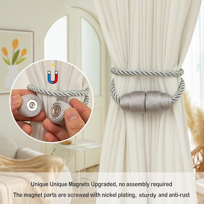 Magnetic Curtain Tiebacks - Image 3
