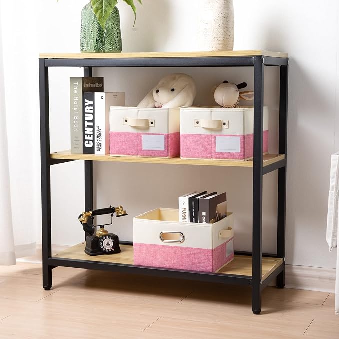 PRANDOM Fodable Storage Bins for Closet Decorative Fabric Storage Baskets Cubes - Image 2
