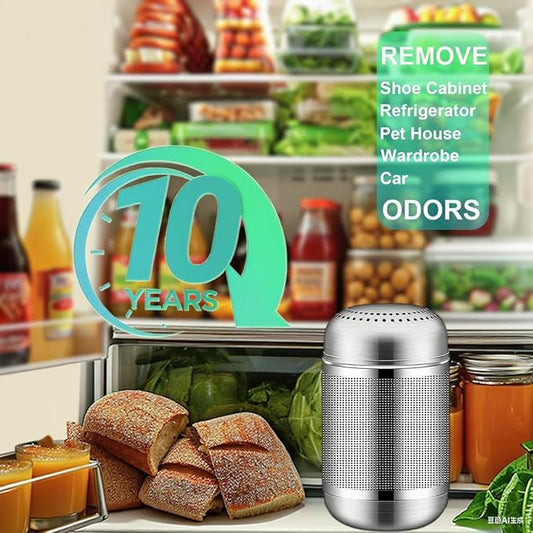 Fridge Deodorizer Odor Eliminators – Activated Carbon, 10-Year Lifespan - Image 2