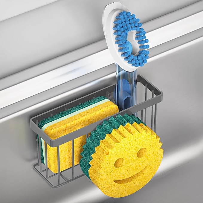 Sponge Holder Smiley Face, Sink Caddy by MURLONG