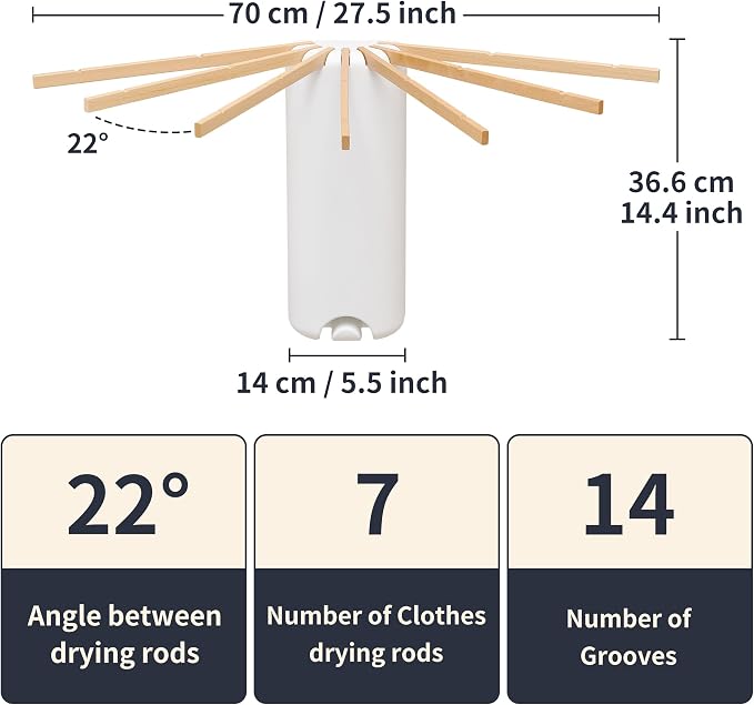 Wall Mounted Clothes Drying Rack Tripod, Foldable Drying Rack, Wall Mounted - Image 2