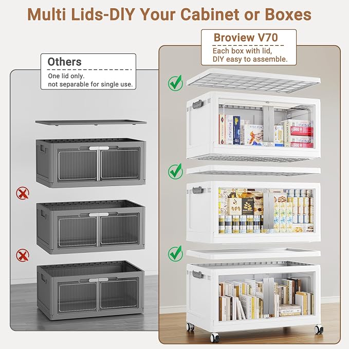 BROVIEW 480QT Stackable Storage Bins - Image 3