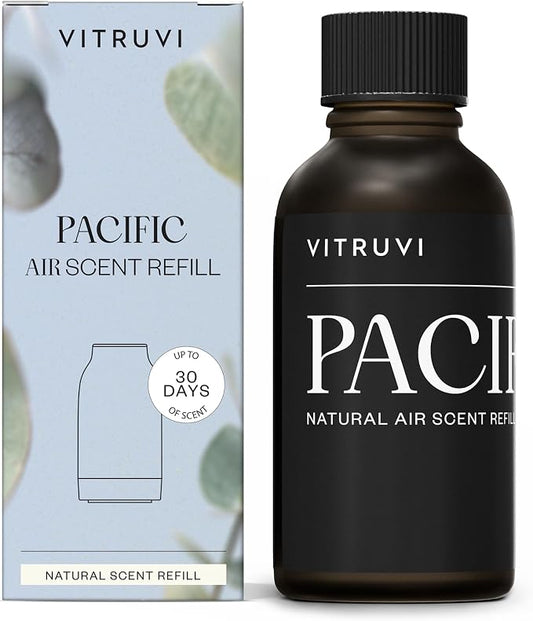 Pacific Waterless Diffuser Scent | Bergamot, Eucalyptus, and Lavender | by vitruvi