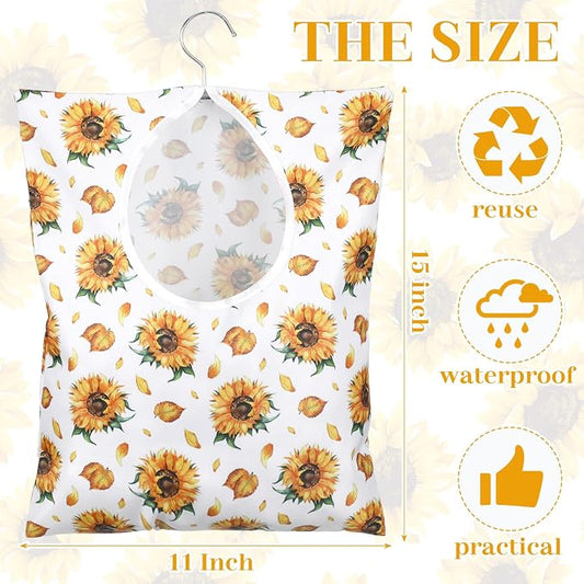 Woanger 2 Pcs Clothes Pin Bag Clothespin Holder 15 x 11 in to Hang on Line - Image 2