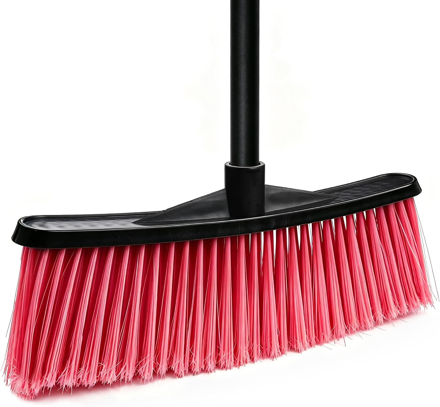 Outdoor Broom for Cleaning Floor | Outside Brooms, Heavy Duty Outdoor Broom for Cleaning Garages, Terraces, and Porches, etc.(Red)