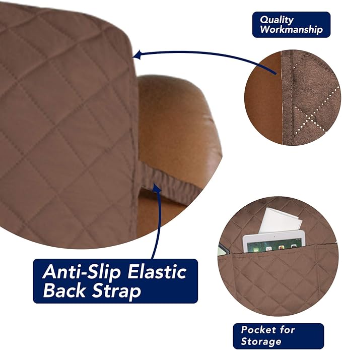 PureFit Reversible Quilted Sofa Cover, Water Resistant Slipcover Furniture - Image 3