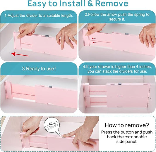 Vtopmart 8 Pack Drawer Dividers - Image 2