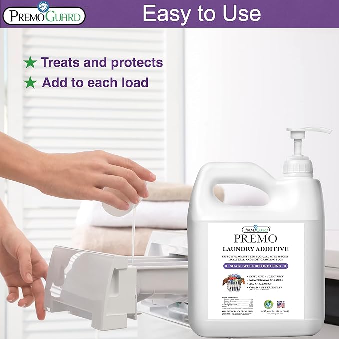 Premo Guard Bed Bug, Mite & Lice Laundry Detergent Additive 64 oz – Child & Pet - Image 4
