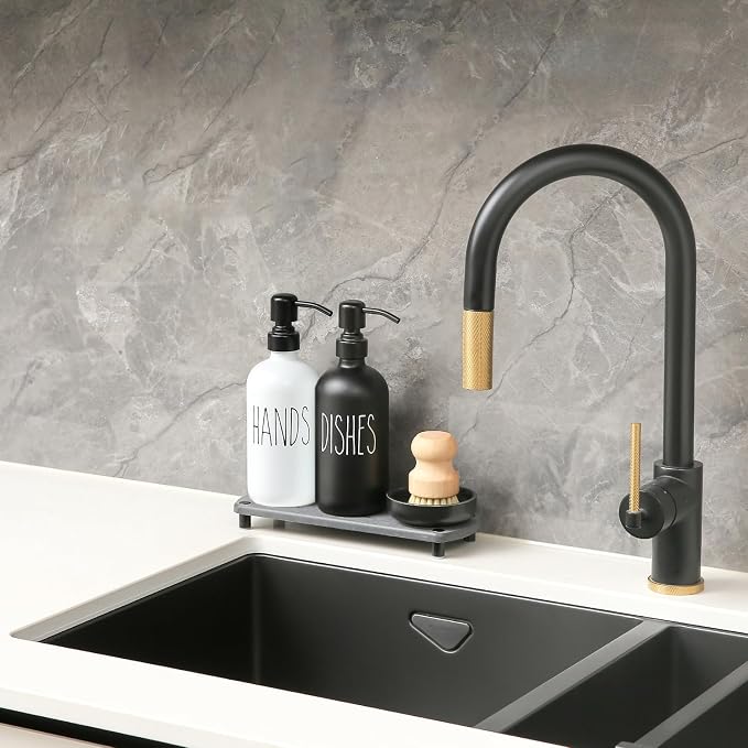 MOMEEMO Soap Dispenser for Kitchen Sink Comes - Image 3