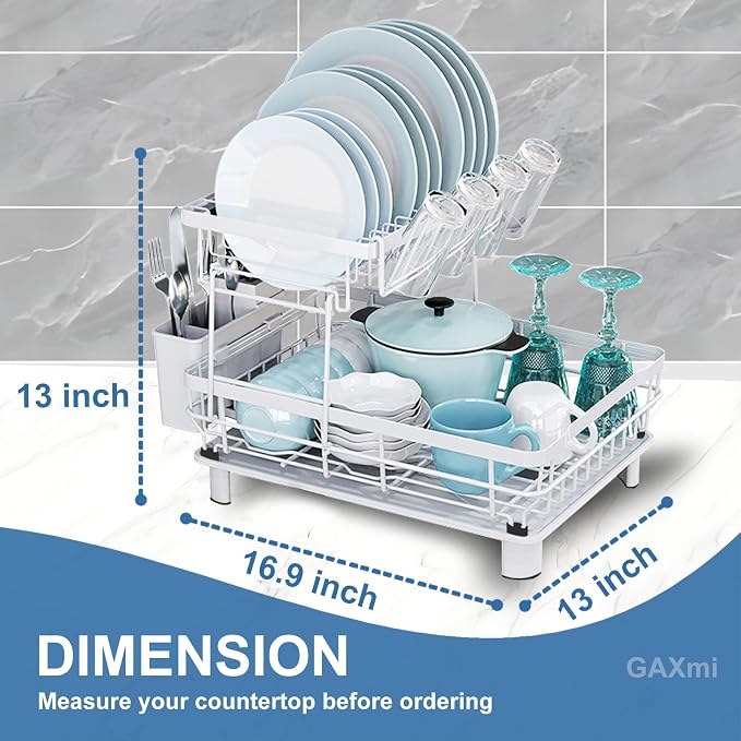 GAXmi Dish Drying Rack Over The Sink Drainer - Image 3