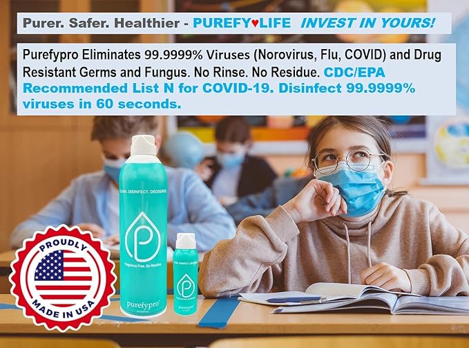 Purefypro Disinfectant Airesol Spray Eliminate 99.9999% Norovirus, Monkeypox - Image 5