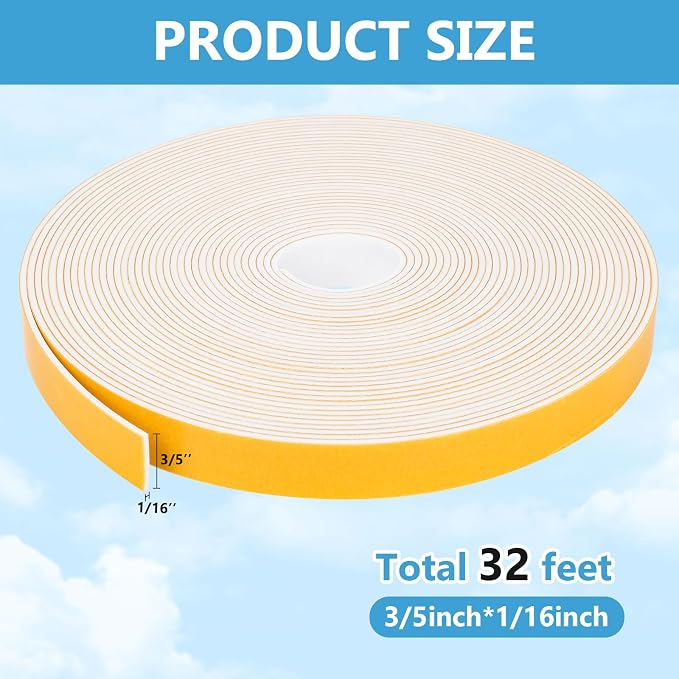 Weather Stripping Door Seal Strip, Strong Adhesive, Lightproof, Soundproof - Image 2