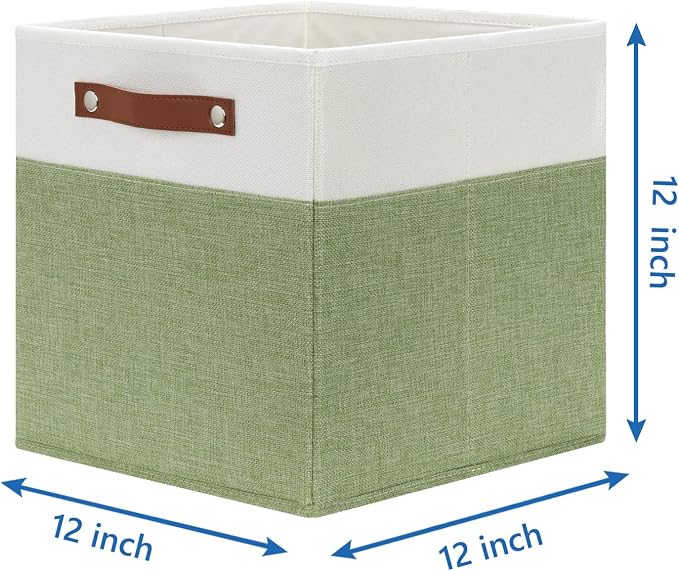 Temary 12 Inch Fabric Storage Cubes Storage Bins - Image 2
