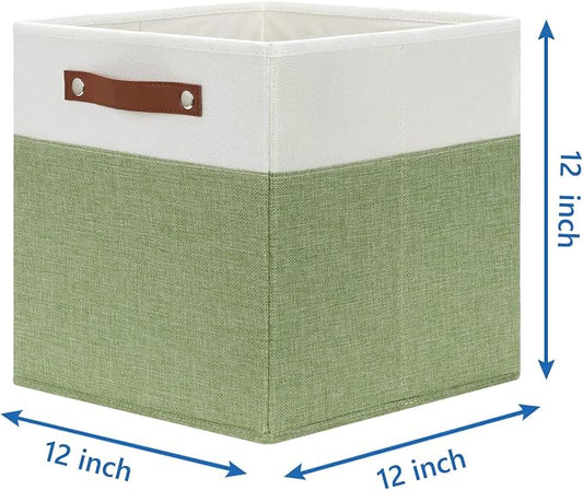 Temary 12 Inch Fabric Storage Cubes Storage Bins - Image 2