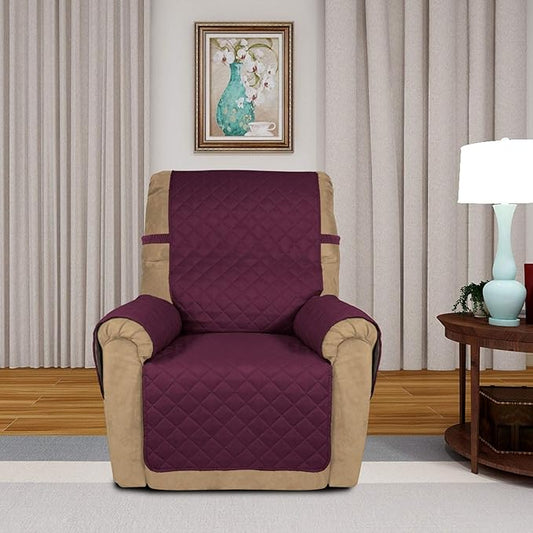 PureFit Reversible Quilted Recliner Sofa Cover, Water Resistant Slipcover - Image 2