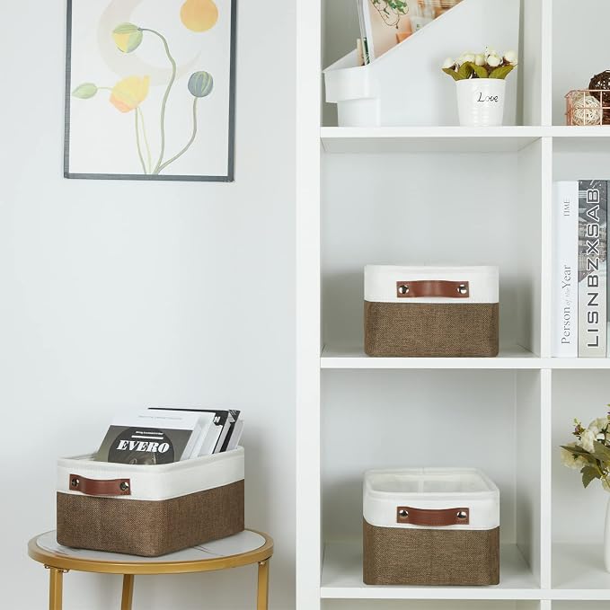 HNZIGE Small Fabric Storage Bins - Image 6