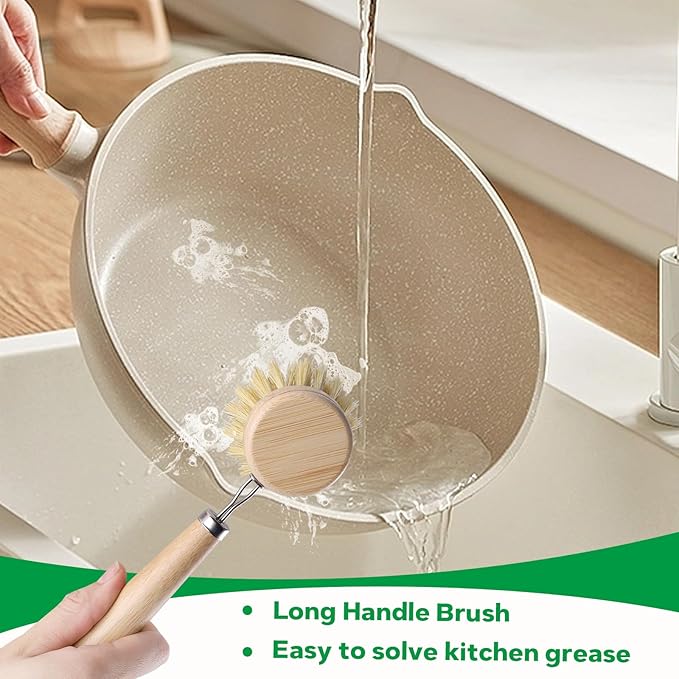 Bamboo Dish Brush Set - Image 4