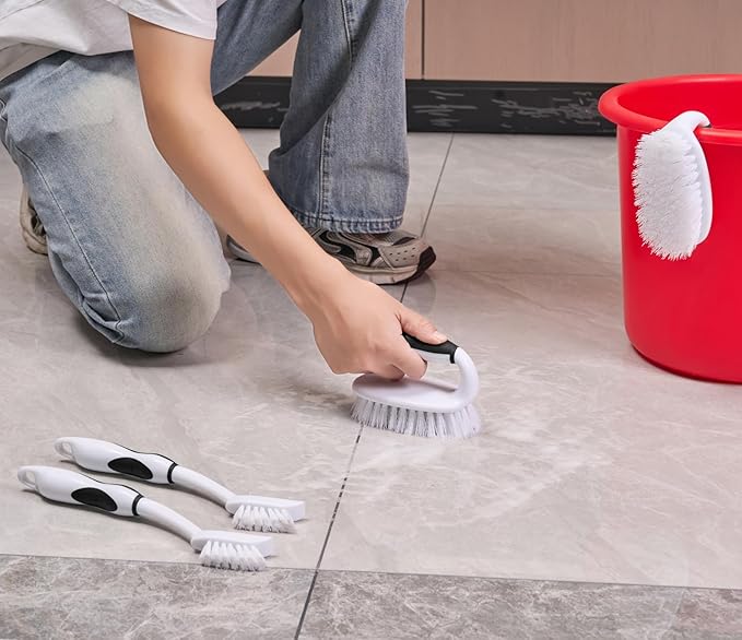 Scrub Brush Set, 4 Pack Deep Cleaning Brush Kit - Image 4