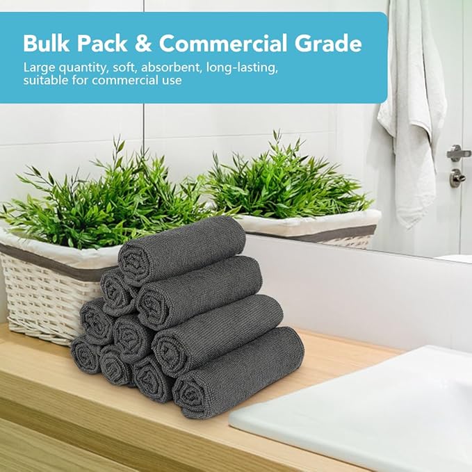 Orighty Wash Cloths Bulk Towels Set 200 Pack, Highly Absorbent and Soft Feel - Image 7