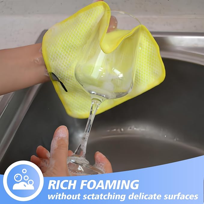 KinHwa Kitchen Washcloths for Dishes Absorbent Microfiber Dish Cloths Quick Dry - Image 3