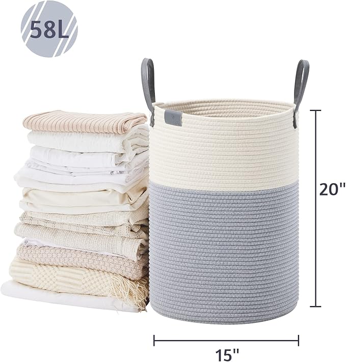 VIPOSCO Tall Laundry Basket, Large Dirty Clothes Hamper - Image 5