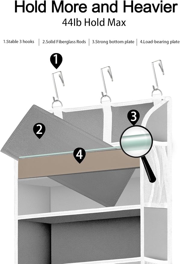 1 Pack Over The Door Storage Organizer - Image 3