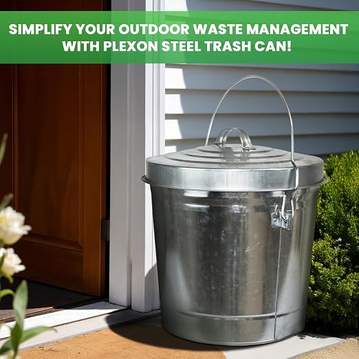 Plexon 6 Gallon Outdoor Trash Can - Image 7