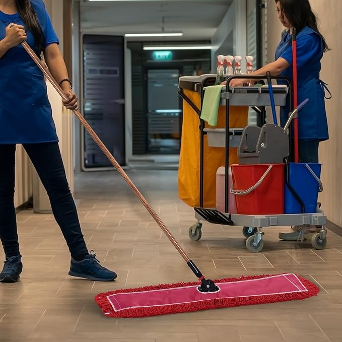 Matthew Cleaning 36'' Industrial Strength Cotton Dust Mop Refill Washable - Image 6