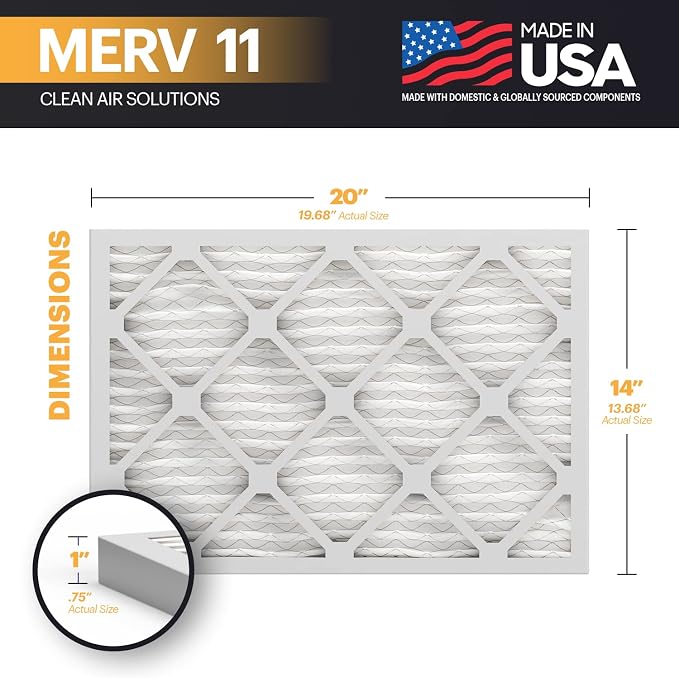 BNX TruFilter 14x20x1 Air Filter MERV 11 - Image 2