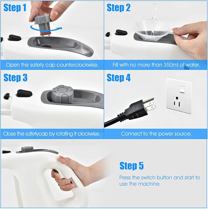 COSTWAY Handheld MultiPurpose Steam Cleaner - Image 7