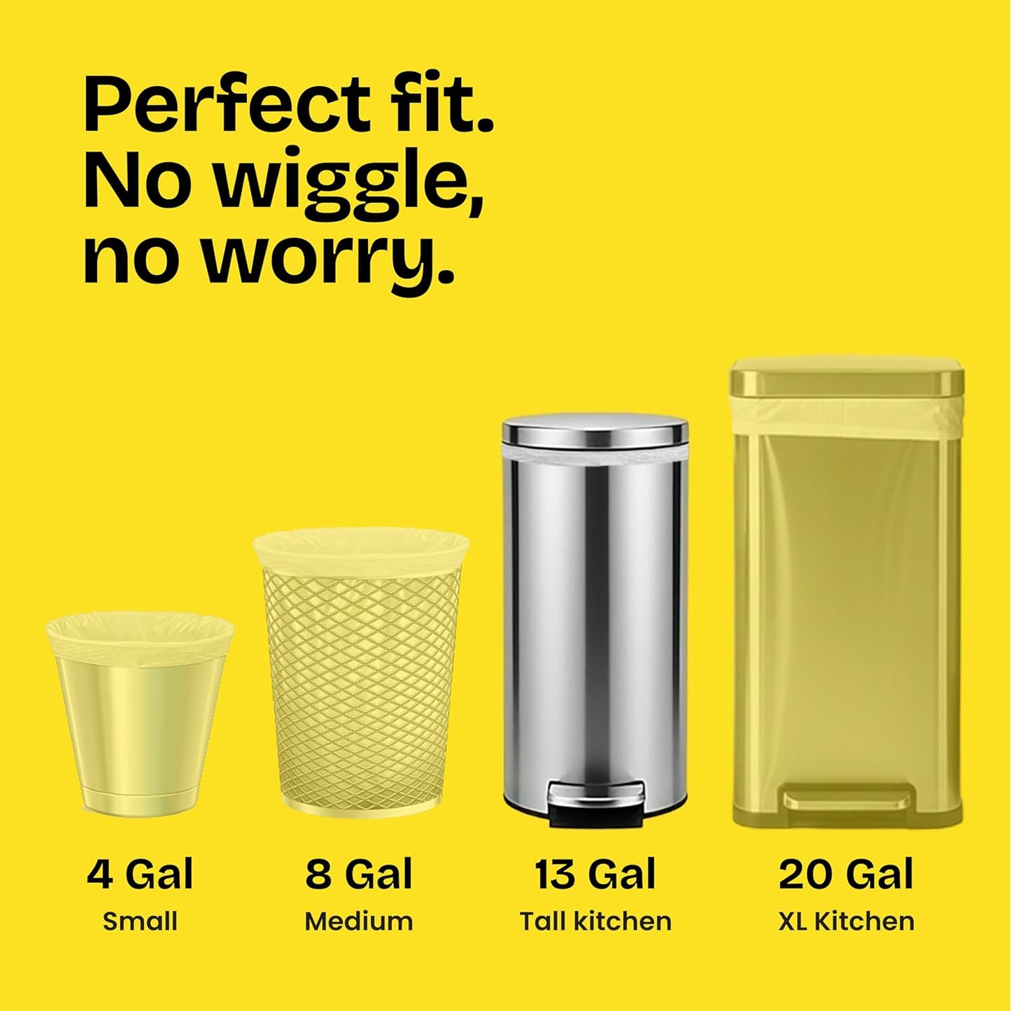 Glad ForceFlex Tall Kitchen Trash Bags, 13 Gallon, Gain Moonlight Breeze, 110 Ct (Package May Vary)