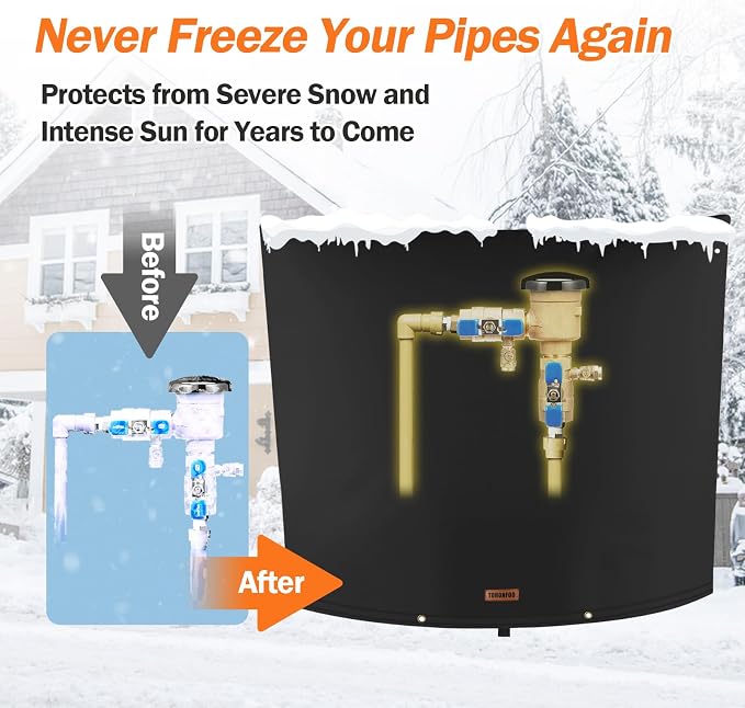 TOHONFOO Backflow Preventer Pipe Insulation Cover - Image 3