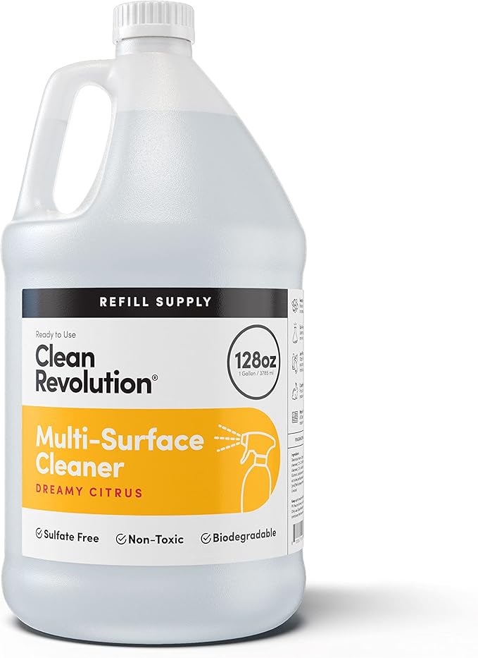 Clean Revolution Multi Surface Cleaner Refill Supply, Eco-Friendly & Plant-Based by CleanRevolution
