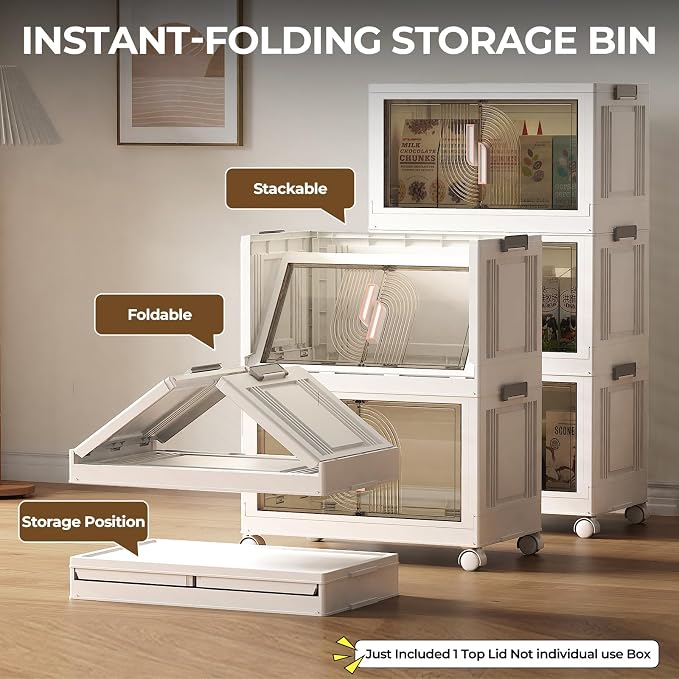 Elegant 4 Tiers Stackable Storage Bins - Image 4