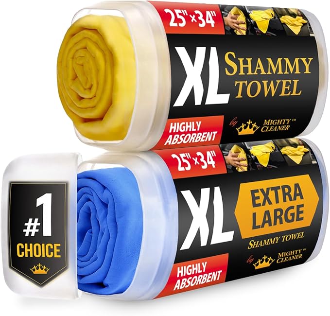 Premium XL Shammy Towel for Car by MightyCleaner