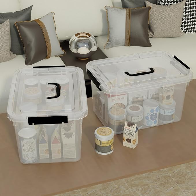 10.5 L Clear Latch Storage Bin - Image 5