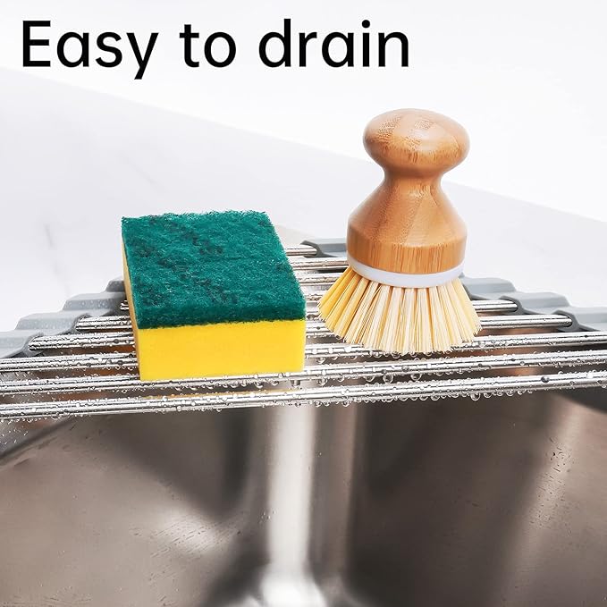 Tomorotec Triangle Roll-Up Dish Drying Rack - Image 3